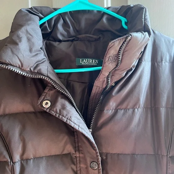 Ralph Lauren long Black Puffer Coat - Picture 4 of 7